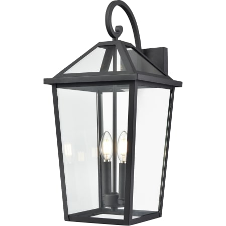 Millennium Lighting Eston 2 Light 21" Tall Outdoor Wall Sconce with Clear Glass Shade - ADA Compliant Textured Black