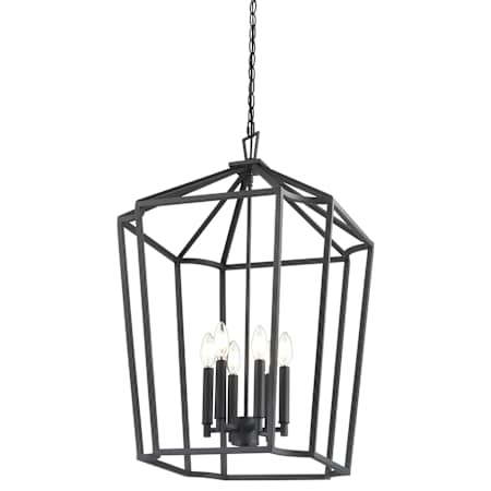 Millennium Lighting Hylena 6 Light 19" Wide Pendant Textured Black