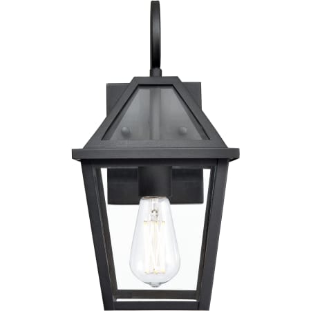 Millennium Lighting Eston 14" Tall Outdoor Wall Sconce with Clear Glass Shade - ADA Compliant Textured Black