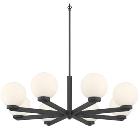 Millennium Lighting Ardeva 8 Light 34" Wide Sputnik Chandelier Matte Black
