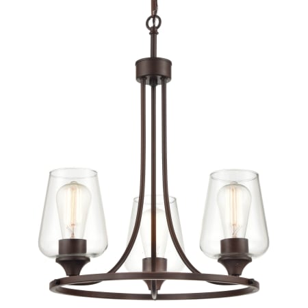 Millennium Lighting Ashford 3 Light 18" Wide Ring Chandelier Rubbed Bronze