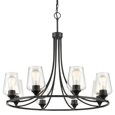 Millennium Lighting Ashford 8 Light 32" Wide Ring Chandelier Matte Black