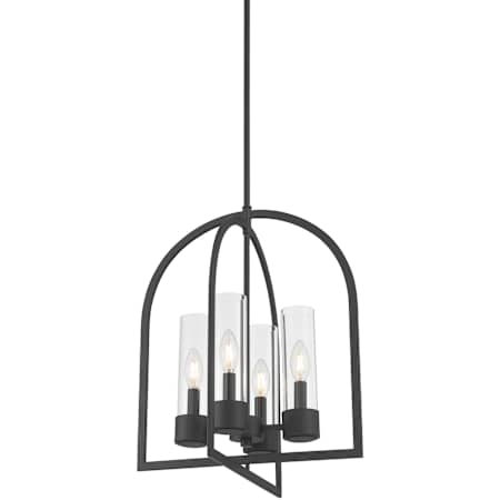 Millennium Lighting Evandrel 4 Light 16" Wide Taper Candle Pendant Matte Black
