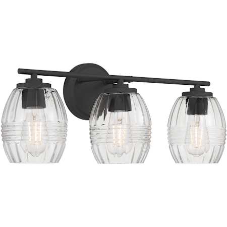 Millennium Lighting Miravelle 3 Light 22" Wide Vanity Light Matte Black