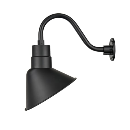 Millennium Lighting RLM Series 12" Wide LED Aluminum Angle Shade Only Satin Black