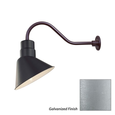 Millennium Lighting-RAS10-RGN22-Fixture with Galvanized Finish Swatch