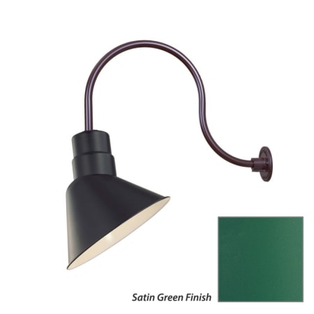 Millennium Lighting-RAS10-RGN24-Fixture with Satin Green Finish Swatch