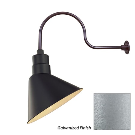 Millennium Lighting-RAS12-RGN30-Fixture with Galvanized Finish Swatch