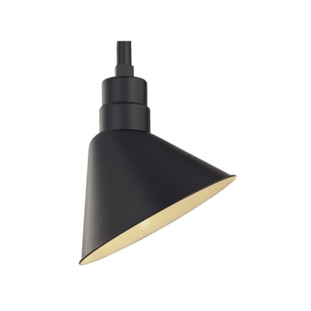 Millennium Lighting RLM 1 Light 12" Wide Outdoor Angle Cone Shade Satin Black