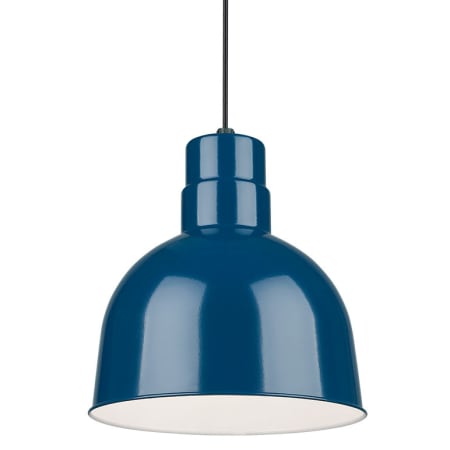 Millennium Lighting RLM Single Light 10" Wide Pendant Navy Blue