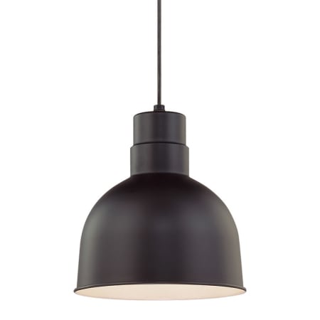 Millennium Lighting RLM Single Light 10" Wide Pendant Satin Black