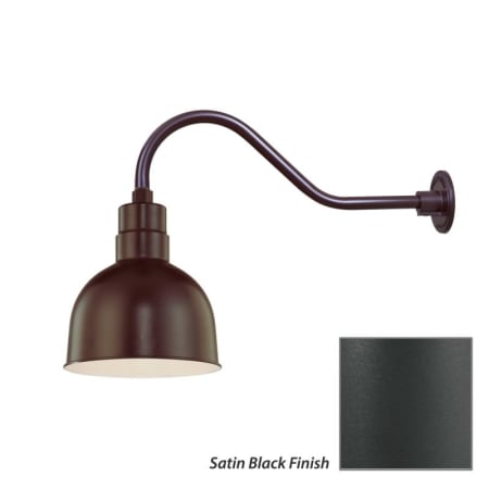 Millennium Lighting-RDBS10-RGN22-Fixture with Satin Black Finish Swatch