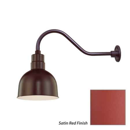 Millennium Lighting-RDBS10-RGN22-Fixture with Satin Red Finish Swatch