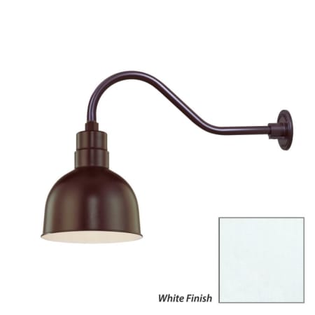 Millennium Lighting-RDBS10-RGN22-Fixture with White Finish Swatch