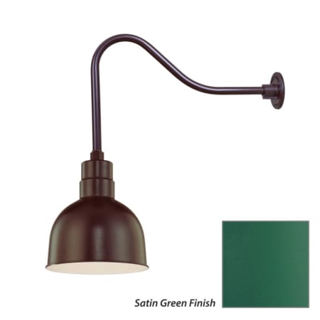 Millennium Lighting-RDBS10-RGN23-Fixture with Satin Green Finish Swatch