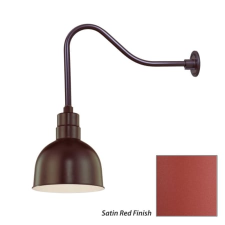 Millennium Lighting-RDBS10-RGN23-Fixture with Satin Red Finish Swatch