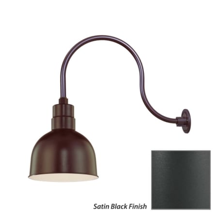 Millennium Lighting-RDBS10-RGN24-Fixture with Satin Black Finish Swatch