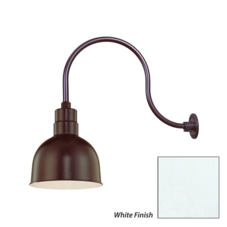 Millennium Lighting-RDBS10-RGN24-Fixture with White Finish Swatch