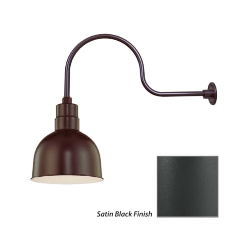 Millennium Lighting-RDBS10-RGN30-Fixture with Satin Black Finish Swatch