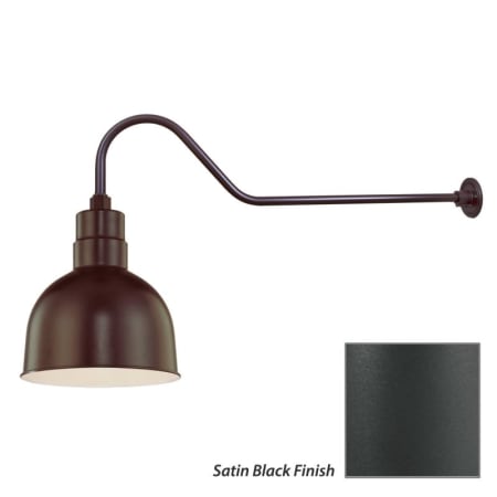 Millennium Lighting-RDBS10-RGN41-Fixture with Satin Black Finish Swatch