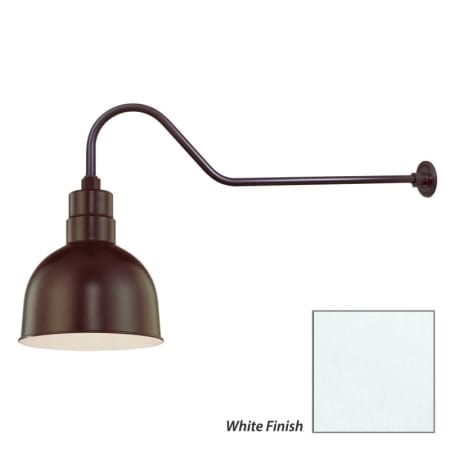 Millennium Lighting-RDBS10-RGN41-Fixture with White Finish Swatch
