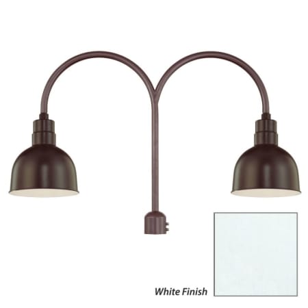 Millennium Lighting-RDBS10-RPAD-Fixture with White Finish Swatch