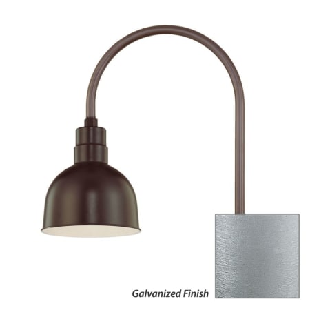 Millennium Lighting-RDBS10-RPAS-Fixture with Galvanized Finish Swatch