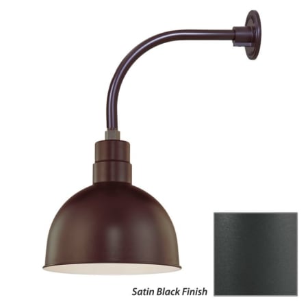 Millennium Lighting-RDBS12-RGN12-Fixture with Satin Black Finish Swatch