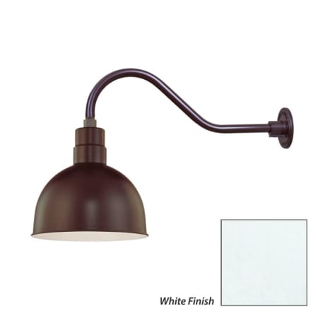 Millennium Lighting-RDBS12-RGN22-Fixture with White Finish Swatch