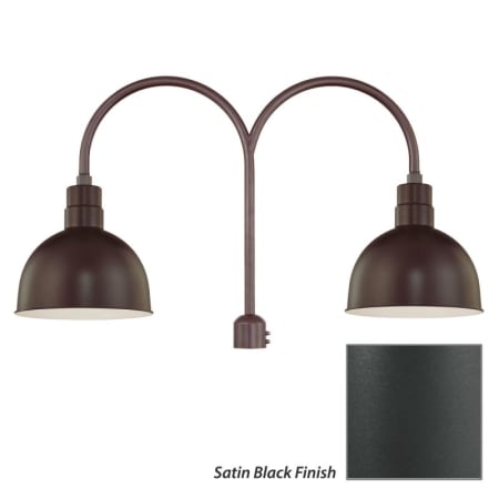 Millennium Lighting-RDBS12-RPAD-Fixture with Satin Black Finish Swatch