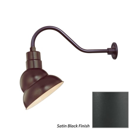 Millennium Lighting-RES10-RGN22-Fixture with Satin Black Finish Swatch