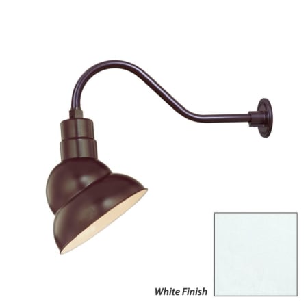 Millennium Lighting-RES10-RGN22-Fixture with White Finish Swatch