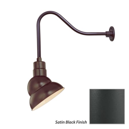 Millennium Lighting-RES10-RGN23-Fixture with Satin Black Finish Swatch