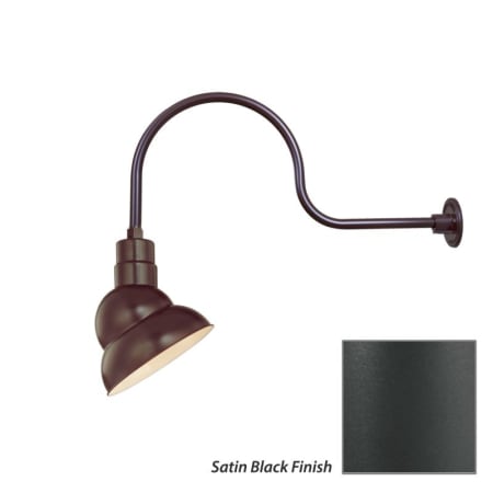 Millennium Lighting-RES10-RGN30-Fixture with Satin Black Finish Swatch