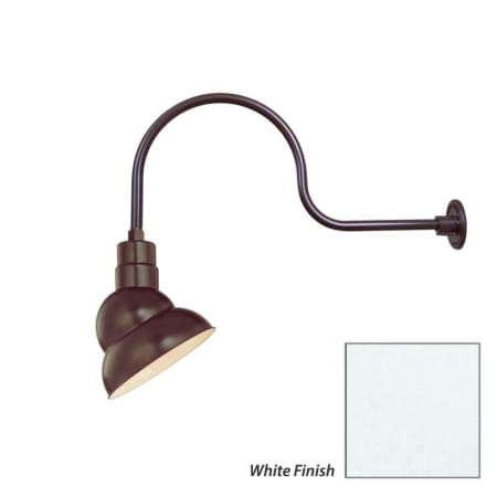 Millennium Lighting-RES10-RGN30-Fixture with White Finish Swatch