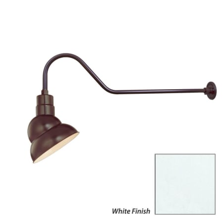 Millennium Lighting-RES10-RGN41-Fixture with White Finish Swatch