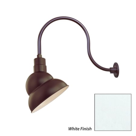 Millennium Lighting-RES12-RGN24-Fixture with White Finish Swatch