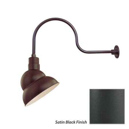 Millennium Lighting-RES12-RGN30-Fixture with Satin Black Finish Swatch