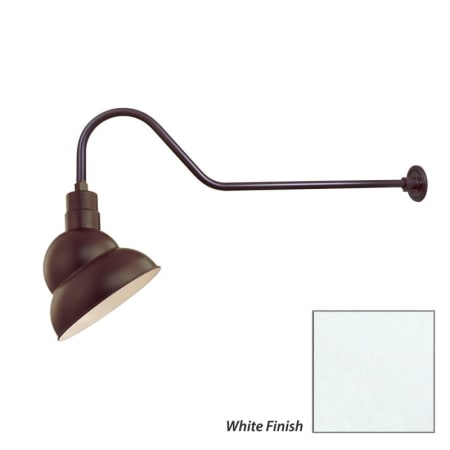 Millennium Lighting-RES12-RGN41-Fixture with White Finish Swatch