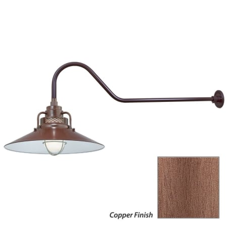 Millennium Lighting-RRRS18-RGN41-Fixture with Copper Finish Swatch
