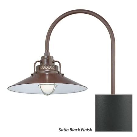 Millennium Lighting-RRRS18-RPAS-Fixture with Satin Black Finish Swatch