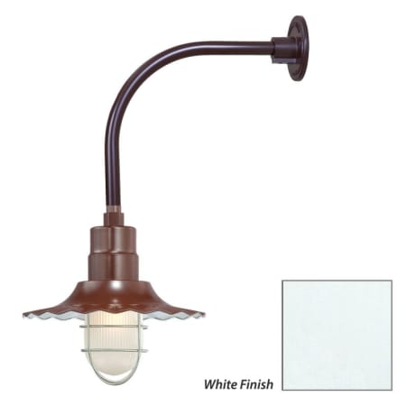 Millennium Lighting-RRWS12-RGN12-Fixture with White Finish Swatch