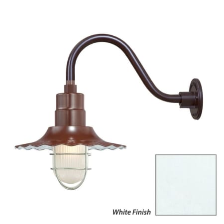 Millennium Lighting-RRWS12-RGN15-Fixture with White Finish Swatch