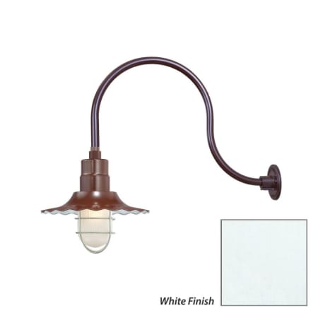 Millennium Lighting-RRWS12-RGN24-Fixture with White Finish Swatch