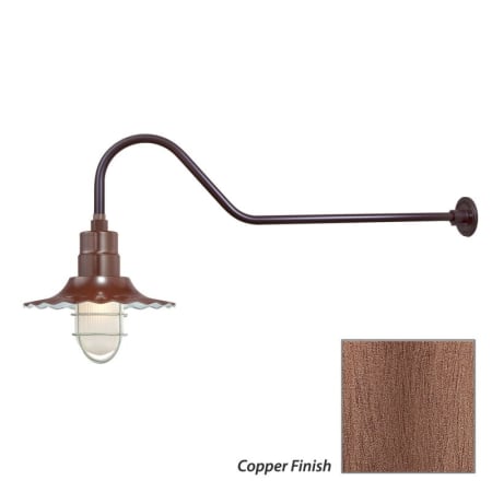 Millennium Lighting-RRWS12-RGN41-Fixture with Copper Finish Swatch