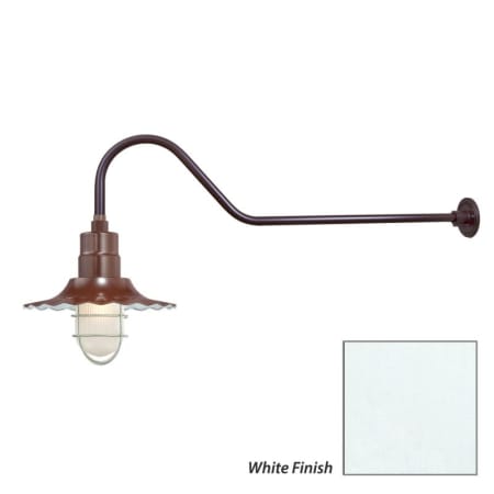 Millennium Lighting-RRWS12-RGN41-Fixture with White Finish Swatch