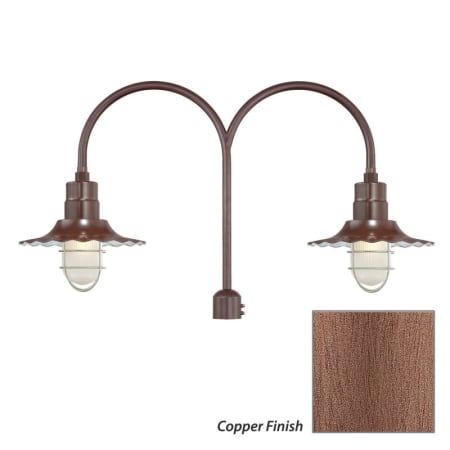 Millennium Lighting-RRWS12-RPAD-Fixture with Copper Finish Swatch