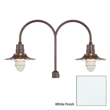 Millennium Lighting-RRWS12-RPAD-Fixture with White Finish Swatch