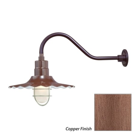 Millennium Lighting-RRWS15-RGN22-Fixture with Copper Finish Swatch