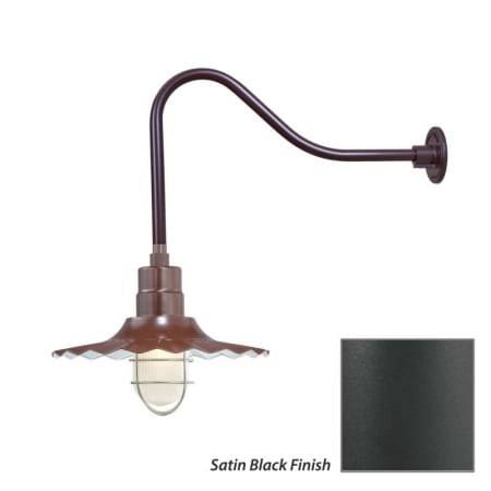 Millennium Lighting-RRWS15-RGN23-Fixture with Satin Black Finish Swatch